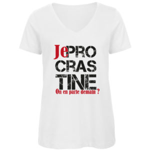 T-shirt « Je procrastine »