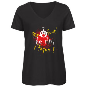 T-shirt « Rin à fout de rin, t’façon ! »