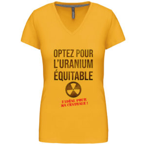 T-shirt « Uranium équitable »