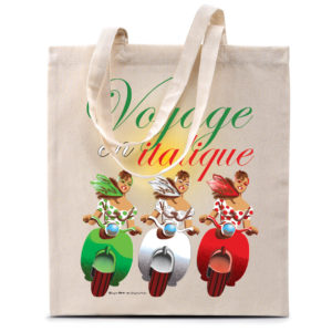 Tote bag « Voyage en italique »