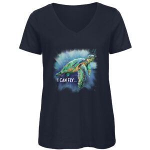 T-shirt tortue « I can fly »
