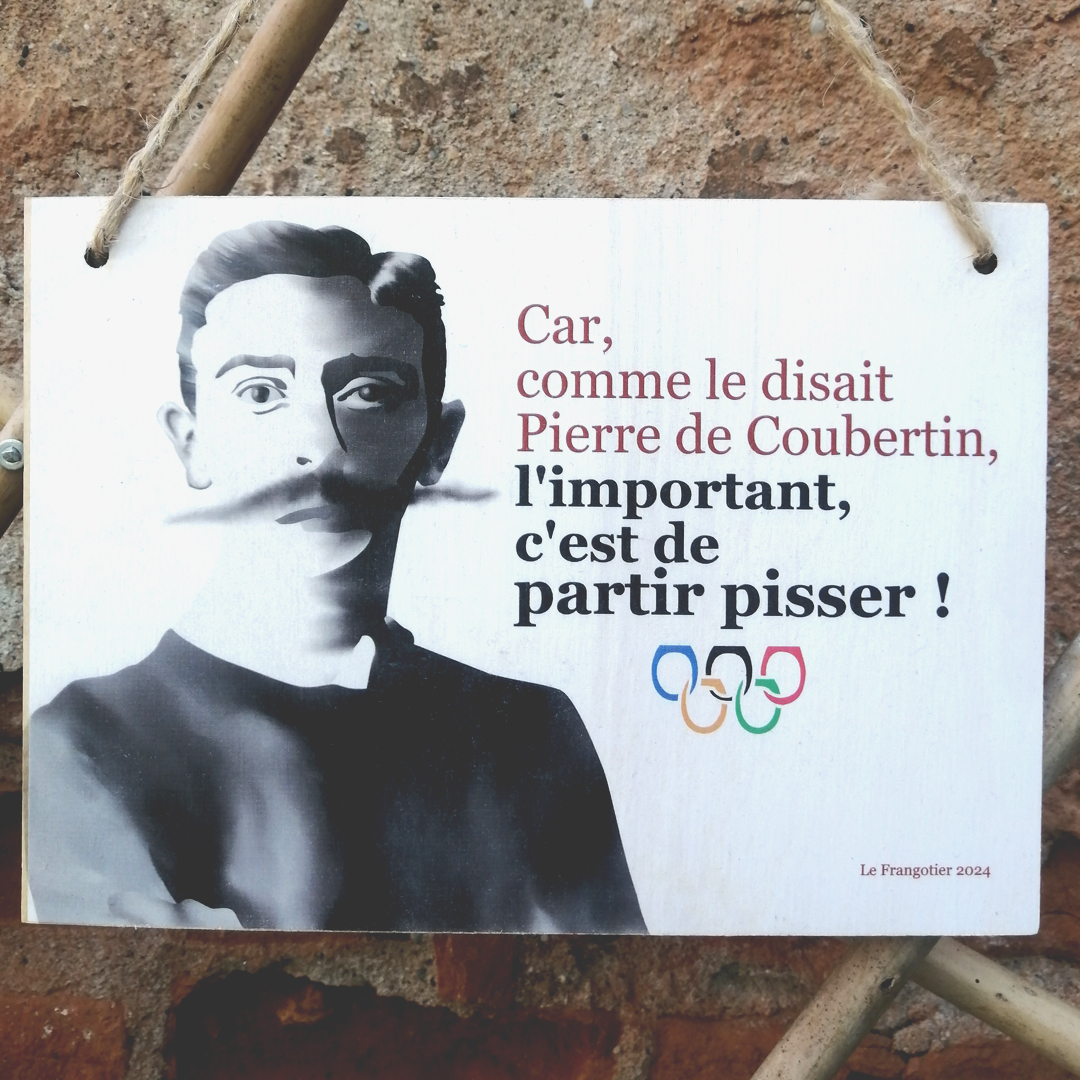 Plaque Murale Humoristique Et Décalée - Format 21x10 Cm, En Plastique Multicolore